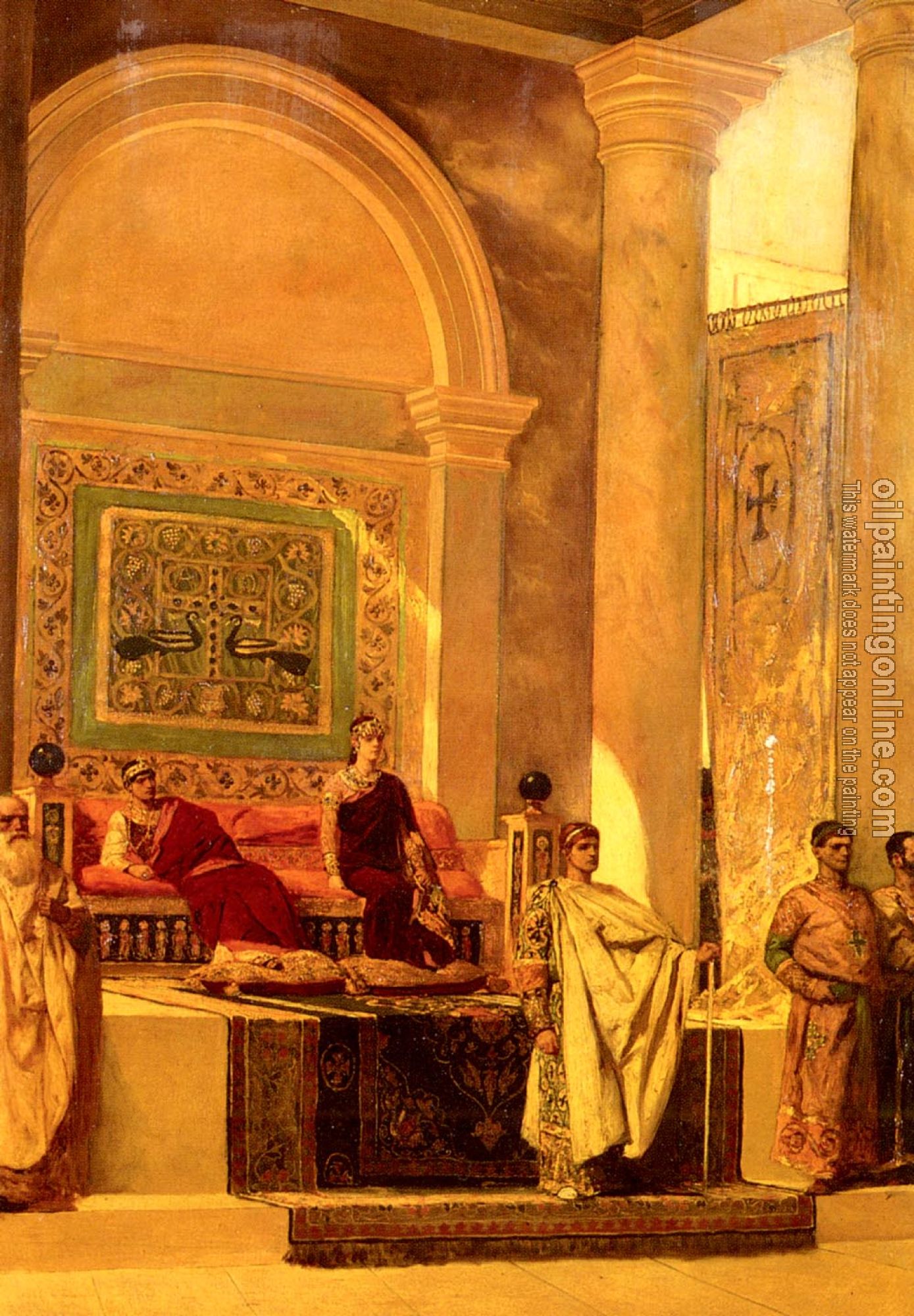 Benjamin Jean Joseph Constant - The Throne Room In Byzantium